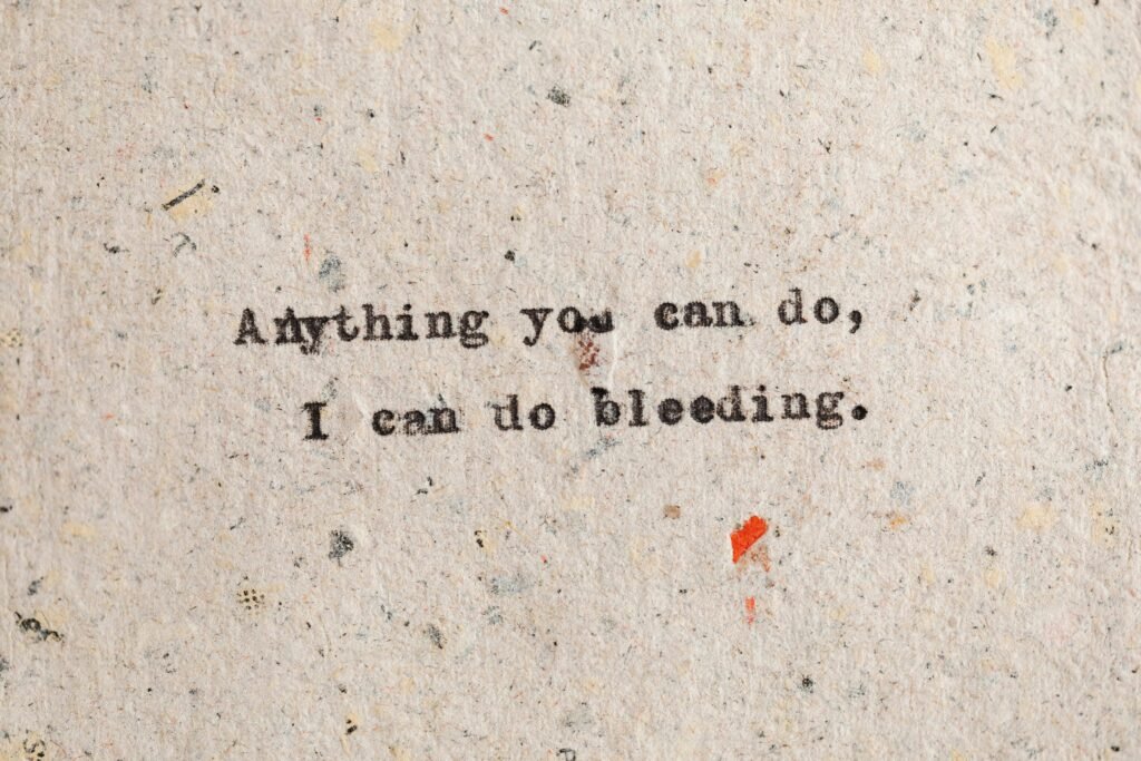 Inspirational quote printed on a rustic, textured paper with retro style.